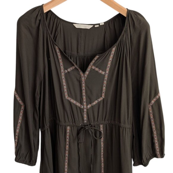 Anthropologie Edme & Esyllte Ribboned Peasant Dress - Picture 5 of 7